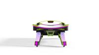 Table de hockey sur air Power Puck, machine de jeu d'arcade à monnayeur pour 2 joueurs, avec affichage numérique LED du score et système de rédemption de tickets
