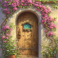 Kit de peinture par numéros DIY pour la maison, en lin imprimé pastoral, style paysage, peinture acrylique, personnalisable
