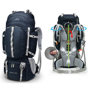Wholesale Custom Outdoor <b>Backpack</b> <b>60L</b> Trekking Mountaineering <b>Backpacks</b> Camping Bags Breathable Sports Travel for Men Women - Product Image 1