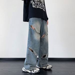 <span class=keywords><strong>Jeans</strong></span> da <span class=keywords><strong>uomo</strong></span> <span class=keywords><strong>a</strong></span> <span class=keywords><strong>vita</strong></span> <span class=keywords><strong>alta</strong></span> con eleganti tasche larghe scavate dal Design per Comfort e stile - Product Image 3