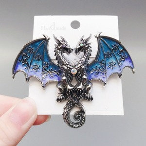 Broche en forme de dragon doré, accessoire de broche animale pour hommes et femmes - Product Image 4