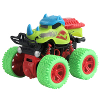 Nouvelle Offre : Voiture en Plastique à Friction Interactuelle Parent-Enfant, Non Toxique, Style Requin de Dessin Animé, Vélo Acrobatique à Double Inertie