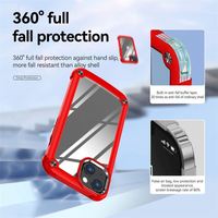 Étui de téléphone portable élégant et résistant aux chocs en TPU+PC avec cadre métallique de luxe de haute qualité, design sportif et protection de l'objectif pour