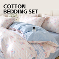Vente en gros de draps de lit personnalisés en coton 100% - Ensemble de literie 4 pièces - Housse de couette - Taille King Size - Taille Queen Size - Taille Full - Super doux - Luxe