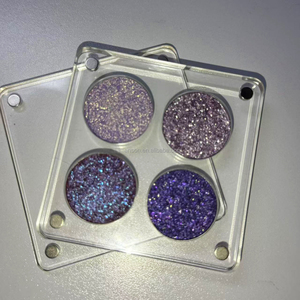 Vegan tàn ác-miễn phí Duochrome Eyeshadow <span class=keywords><strong>Palette</strong></span> lâu dài 4 màu Tắc Kè Hoa satin kết thúc DIY đơn màu bột hình thức - Product Image 6