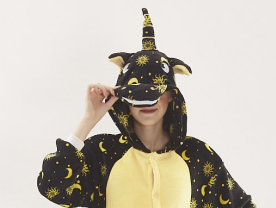 Pijama de Franela <span class=keywords><strong>Polar</strong></span> Térmica para <span class=keywords><strong>Mujer</strong></span>, Talla Grande, Diseño de Pegaso, para Primavera, Otoño e Invierno - Product Image 5
