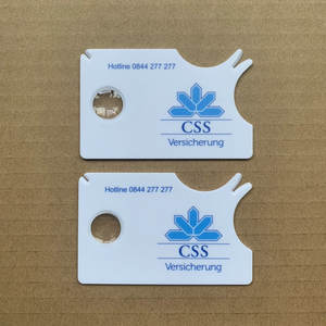 Enlève les tiques compactes en plastique de la taille d'une carte de crédit avec loupe Caractéristique écologique Enveloppe imprimée avec logo personnalisable - Product Image 2