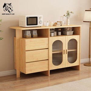 Meubles de cuisine design moderne, armoire de salle à manger en bois, fabrication chinoise, prix de gros, personnalisable, en stock, prêt à être expédié - Product Image 1