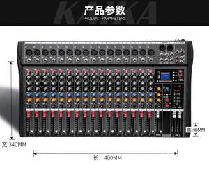 Consola mezcladora de audio profesional de 16 canales serie CT con función <span class=keywords><strong>MP3</strong></span>/BT/grabación USB, almohadilla de soporte, IPhone, Android - Product Image 6