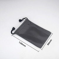 Logo personnalisé en nylon étanche à la poussière petit cordon cadeau casque données câble pochette sac à poussière