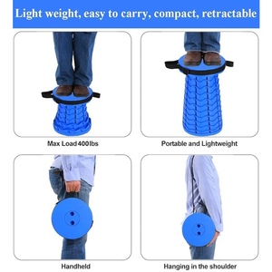Portable Telescopic Folding Camping <b>Stool</b> <b>Garden</b> <b>Stool</b>, Suitable for Adult Outdoor Fishing, Hiking, Gardening, Travel, Barbecue - Product Image 4