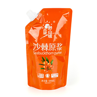 Op maat gemaakte fruit sapverpakking Doypack spout pouch aluminiumfolie drankenverpakking staande spout pouch voor waterdranken