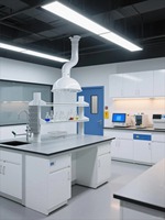 Mesa de Trabajo de Laboratorio Escolar de Metal Moderno VitalLab, Escritorio de Pruebas para Estudiantes para Clases de Química y Física