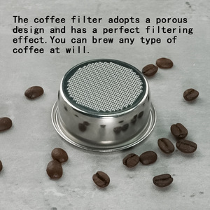 ตัวกรองกาแฟสแตนเลส 54 มม. ใช้ซ้ำได้สำหรับสองคน - Product Image 3