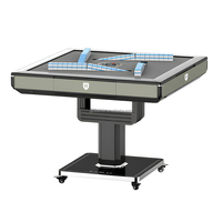 Mesa de Mahjong Totalmente Automática, Mesa de Comedor para el Hogar, Doble Uso, Silenciosa, para Cuatro Jugadores, Eléctrica