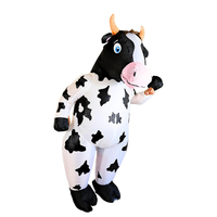 Costume de vache gonflable pour tout le corps, costume gonflable pour cosplay, fête, festival, défilé d'Halloween, carnaval, combinaison