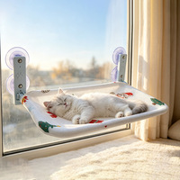Hamac pour chat PKY extra large en fausse fourrure épaisse, pliable, avec ventouses robustes, lit de balcon pour grands chats, 1 pièce, vente en gros