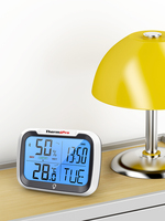 Thermometer Tp393b Indoor Grote Display Digitale Thermometer Hygrometer Met Blauwe Biaclight Datum Tijd