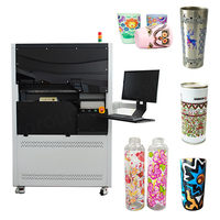 Imprimante UV numérique à jet d'encre pour bouteilles en verre, canettes, thermos, tasses, étiquettes, cartes, machine d'impression automatique haute vitesse