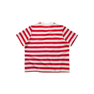 LOLLI RABBIT POP Boxy Polo T Shirt สีฟ้าสีขาวลายทางแขนสั้นเสื้อยืดกราฟิกลำลองทรงหลวมเสื้อสตรีทแวร์ - Product Image 5