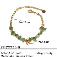 Bracelet de Charme Animaux Marins de Haute Qualité pour Femme, Perles en Pierre Naturelle, Acier Inoxydable, Étanche, Bijou d'Été pour la Plage