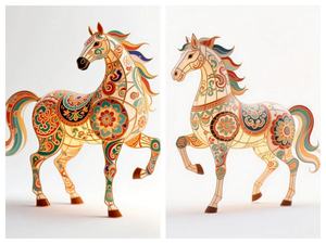 โคมไฟรูปม้า LED ผ้าตกแต่งเทศกาลโคมไฟจีน วันขอบคุณพระเจ้า ดิวาลี วันรับปริญญา กันน้ำ ใช้กลางแจ้ง ตกแต่งเหมือนจริง - Product Image 4