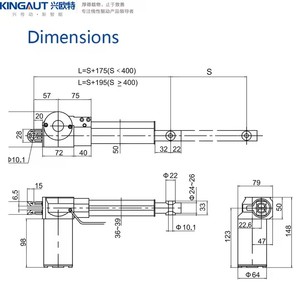12V-<span class=keywords><strong>48V</strong></span> tuyến tính điện Thiết bị truyền động Hot Bán 100-400 mét 6000n tải lớn không thấm nước động cơ bàn chải thiết bị truyền động không thấm nước 12V/24V - Product Image 4