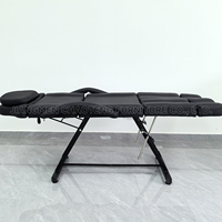 Klappbare Massageliege mit geteiltem Beinbereich, Hochwertige Multifunktionale Behandlungsliege für Spa, Tattoo, Medizin, Gesundheit & Heimgebrauch