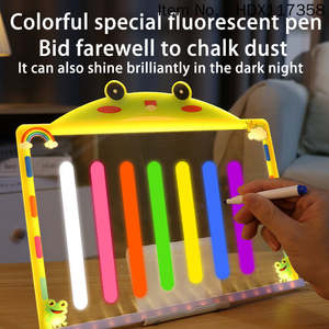 Двусторонняя светящаяся доска для рисования HDX с динозаврами из ABS-пластика со стилусом — развивающая игрушка для детей - Product Image 3