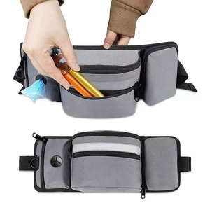 Sac banane d'entraînement pour chiens avec clicker, en tissu Oxford imperméable, fermeture éclair, <span class=keywords><strong>porte</strong></span>-<span class=keywords><strong>bouteille</strong></span> d'eau, pour la <span class=keywords><strong>randonnée</strong></span> et la mode - Product Image 6