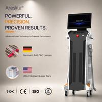 AresLite OEM ODM Appareil d'épilation laser à diode indolore 755 808 940 1064nm avec double pièce à main non-cristalline et lentille FAC Germany LIMO
