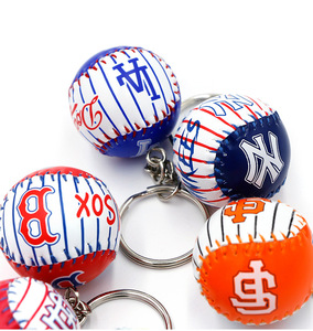 M-L-B Bóng Chày Móc chìa khóa bán buôn 3D da Keychain Mini Xu hướng thể thao Mặt dây chuyền quà Tặng lưu niệm thời trang tất cả các ĐộI Logo Keyring - Product Image 6