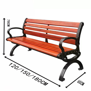 Hot Bán thiết kế hiện đại ngoài trời Vườn băng ghế dự bị kim loại và công viên bằng gỗ Patio băng ghế dự bị cho phòng tập thể dục trường học và khách sạn - Product Image 4