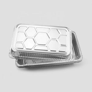 Chaud de grande taille approfondir pleine taille casserole de <span class=keywords><strong>table</strong></span> à vapeur jetable feuille d'<span class=keywords><strong>aluminium</strong></span> plaque de cuisson avec couvercle - Product Image 4