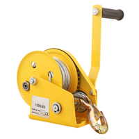 Treuil manuel de 1800 lb, 2000 lb, 2600 lb, 10 m, 20 m, avec système d'auto-verrouillage, pour bateau, vente en gros