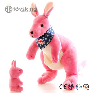 <span class=keywords><strong>Peluche</strong></span> personalizzato <span class=keywords><strong>canguro</strong></span> farcito con Logo bambino e sciarpa - Product Image 6