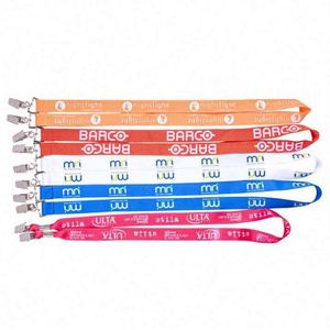 Custom Printed With Logo Sublimation <b>Polyester</b> Badge Reel Hot Sale Retractable <b>Lanyard</b> for Id - Product Image 3