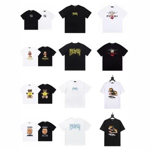 Nouveau T-shirt Homme Dijia Printemps-Été 2025 à Manches Courtes et Col Rond en Pur Coton, Imprimé Numérique Lettres Style Anglais, Coupe Ample, pour le Commerce Transfrontalier - Product Image 2