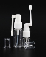 Vente en gros de flacons pulvérisateurs en plastique HDPE à bec verseur blanc de 10 ml, 20 ml, 30 ml, flacon pulvérisateur pour le nettoyage nasal