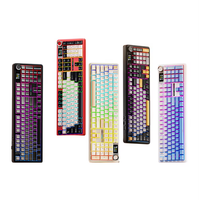 Clavier mécanique en plastique ALUA F108Pro personnalisé sans fil à trois modes rétroéclairage RVB USB-C pour jeux, bureau, ordinateur portable/PC/Tablette/Téléphone