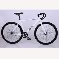 Vélo de course urbain à cadre en acier 700C, vélo fixie à double frein, vélo de route à guidon basculant, fixie à vitesse unique, vélo de course sur route