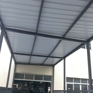 Kết cấu thép nhẹ mái nhà chứa máy bay 1000 mét vuông nhà kho đúc sẵn xây dựng tường kính cho nhà để xe đổ ứng dụng - Product Image 3