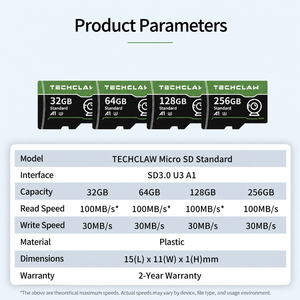 Tarjeta de Memoria de 8GB-512GB U3 V30 A1 para Cámara, Logotipo Personalizado, Venta al por Mayor, Grado Industrial, BOM Fijo - Product Image 3