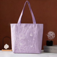 Sac fourre-tout en papier Tyvek Dupont anti-huile, lavable, réutilisable, avec logo personnalisé pour l'emballage des magasins de détail