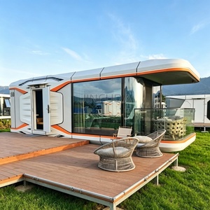 Cabina Prefabbricata Stile Apple con Area Living Aperta e Finestre Panoramiche per Soggiorni Familiari - Product Image 3