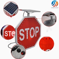 Panneau Stop LED Solaire avec Balise Clignotante pour une Haute Visibilité – Fabricant Fiable de Panneaux de Signalisation Routière