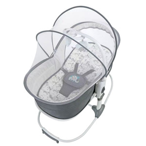 Lit de bébé pliable multifonctionnel 6-en-1, berceau à hauteur réglable et détachable pour nouveau-né de 0 à 36 mois, utilisation à domicile et en voyage, sécurité garantie - Product Image 2