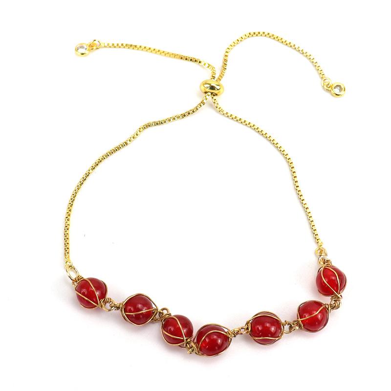 Bracciale In Pietre Naturali Chakra - Braccialetto Con Perle 8mm - Regalo Unisex Amicizia