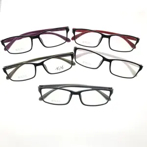 VisualMate toptan şık dikdörtgen promosyon TR90 gözlük gözlük çerçeveleri optik gözlük gözlük