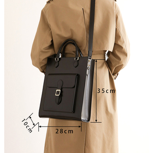 Sac à main de luxe ZENOS en cuir véritable pour femme, sac à bandoulière en cuir de vachette pleine fleur, simple et polyvalent, sac bandoulière pour femme - Product Image 5
